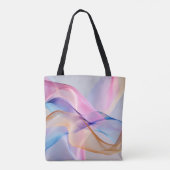 Abstrakte Fließmenge an Pastell Tasche (Rückseite)