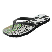 abstrakte Flip Flops Badesandalen (Schrägansicht)