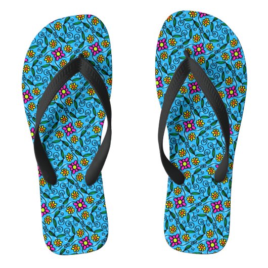 Abstrakte Flip Flops Badesandalen (Fußbett)