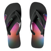 Abstrakte Flip Flops Badesandalen (Fußbett)