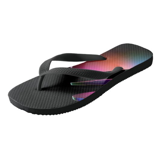Abstrakte Flip Flops Badesandalen (Schrägansicht)