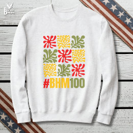 Abstrakte Floral Centenary Black History Month Sweatshirt