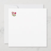 Abstrakte Floral Happy Birthday Custom Message Car Karte (Rückseite)