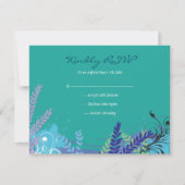 ABSTRAKTE FLORAL STAR Bat Mitzvah Reply RSVP Karte (Vorderseite)