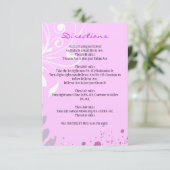 ABSTRAKTE FLORAL STAR Direction Card Begleitkarte (Stehend Vorderseite)