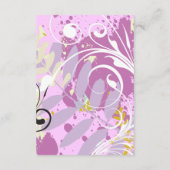 ABSTRAKTE FLORAL STAR Direction Card Begleitkarte (Rückseite)