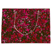 Abstrakte florale Blume Große Geschenktüte (Vorderseite)