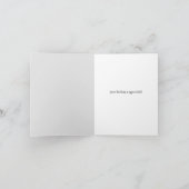 Abstrakte florale botanische Vögel Dankeschön Kart Dankeskarte (Innenseite)