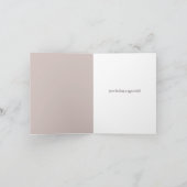 Abstrakte florale botanische Vögel Dankeschön Kart Dankeskarte (Innenseite)