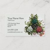 Abstrakte florale Celtic Design Irish Business Car Visitenkarte (Vorderseite)