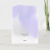 Abstrakte florale Happy Birthday Grußkarte Dankeskarte (Rückseite)