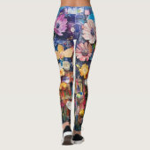 Abstrakte florale Leggings (Rückseite)