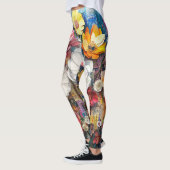 Abstrakte florale Leggings (Links)