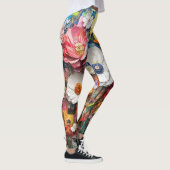 Abstrakte florale Leggings (Rechts)