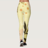 Abstrakte florale Leggings - Komfortabel und einzi (Rückseite)