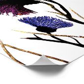 Abstrakte florale Leinwand Poster (Ecke)