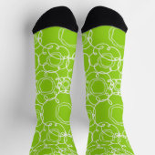 Abstrakte florale Matrix (Limon) Fine Art Socken (Oben)