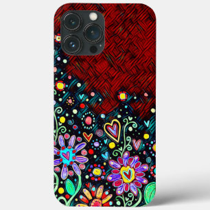 Abstrakte florale Modern Inspirivity iPhone Case