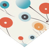 Abstrakte florale Moderne botanische Retro-Blume Großer Tischläufer (Ecke)