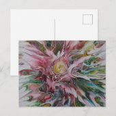 Abstrakte florale Postkarte (Vorne/Hinten)