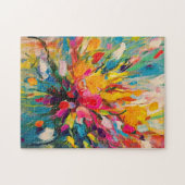 Abstrakte florale Symphonie für Kunst Puzzle (Horizontal)