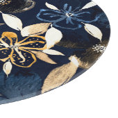 Abstrakte Florals: Farbwiederholtes Muster Schneidebrett (Ecke)