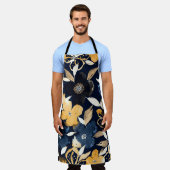 Abstrakte Florals: Farbwiederholtes Muster Schürze (Getragen)