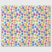 Abstrakte Florals Geschenkpapier (Flach)