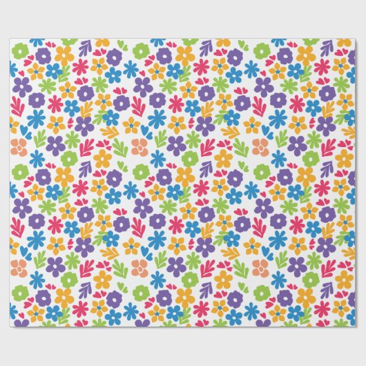 Abstrakte Florals Geschenkpapier (Flach)