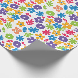Abstrakte Florals Geschenkpapier
