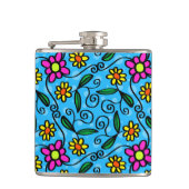 Abstrakte Florenflasche Flachmann (Vorderseite)