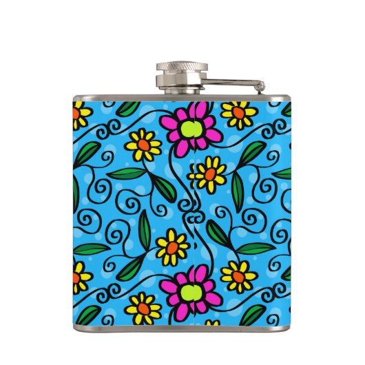 Abstrakte Florenflasche Flachmann (Rückseite)