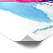 Abstrakte Florentiner Etoile de Holland Rose Art Poster (Ecke)