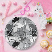 Abstrakte Flöten Pappteller (Party)