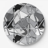 Abstrakte Flöten Pappteller (Vorderseite)