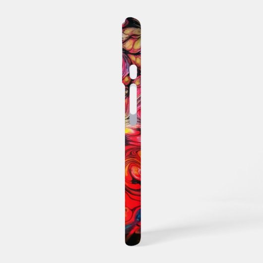Abstrakte Fluid Art Design iPhone 16 Hülle (Linke Seite)