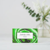 Abstrakte Fluid Art Visitenkarte (Stehend Vorderseite)