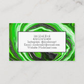 Abstrakte Fluid Art Visitenkarte (Rückseite)