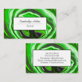 Abstrakte Fluid Art Visitenkarte (Vorne/Hinten)