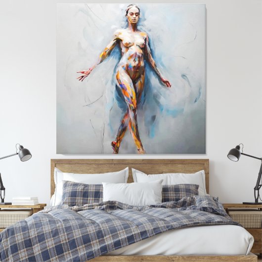 Abstrakte Fluidität Leinwanddruck (Insitu (Schlafzimmer))