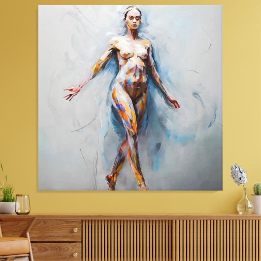 Abstrakte Fluidität Leinwanddruck (Insitu (Wohnzimmer))