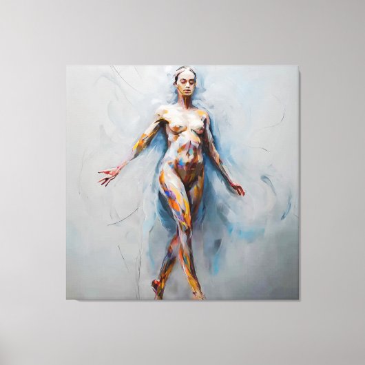 Abstrakte Fluidität Leinwanddruck (Vorderseite)