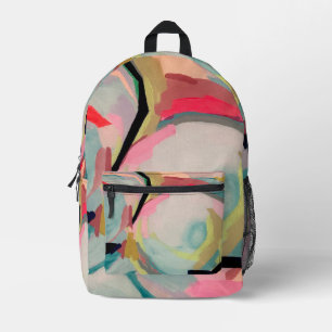 Abstrakte Fluro-Acrylmalerei Bedruckter Rucksack