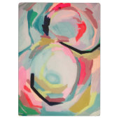 Abstrakte Fluro-Acrylmalerei Klemmbrett (Rückseite)
