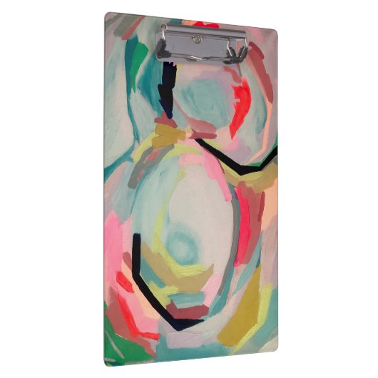 Abstrakte Fluro-Acrylmalerei Klemmbrett (Rechts)