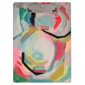 Abstrakte Fluro-Acrylmalerei Klemmbrett (Vorderseite)