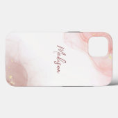 Abstrakte Flüssig-Aquarelltinte Case-Mate iPhone Hülle (Rückseite (Horizontal))