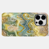 Abstrakte Flüssig-Marmor-Stein-Textur Hintergrund Case-Mate iPhone Hülle (Rückseite (Horizontal))