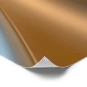 Abstrakte Flüssig-Metallwellen Poster (Ecke)