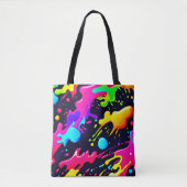 Abstrakte Flüssige Farbexplosion Kunst Tasche (Vorderseite)